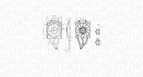 Magneti Marelli Вентилятор, система охолодження двигуна MAGNETI MARELLI 069422854010