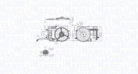 Magneti Marelli Вентилятор, система охолодження двигуна MAGNETI MARELLI 069422859010