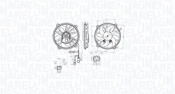 Magneti Marelli Вентилятор, система охолодження двигуна MAGNETI MARELLI 069422870010 (фото 1)