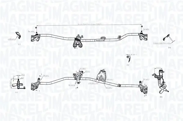 Magneti Marelli Тяги склоочисника MAGNETI MARELLI 085570704010 (фото 1)