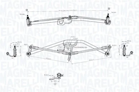 Magneti Marelli Тяги склоочисника MAGNETI MARELLI 085570719010