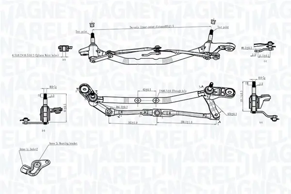 Magneti Marelli Тяги склоочисника MAGNETI MARELLI 085570725010 (фото 1)