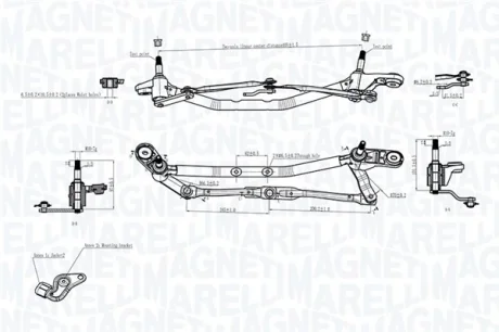 Magneti Marelli Тяги склоочисника MAGNETI MARELLI 085570725010
