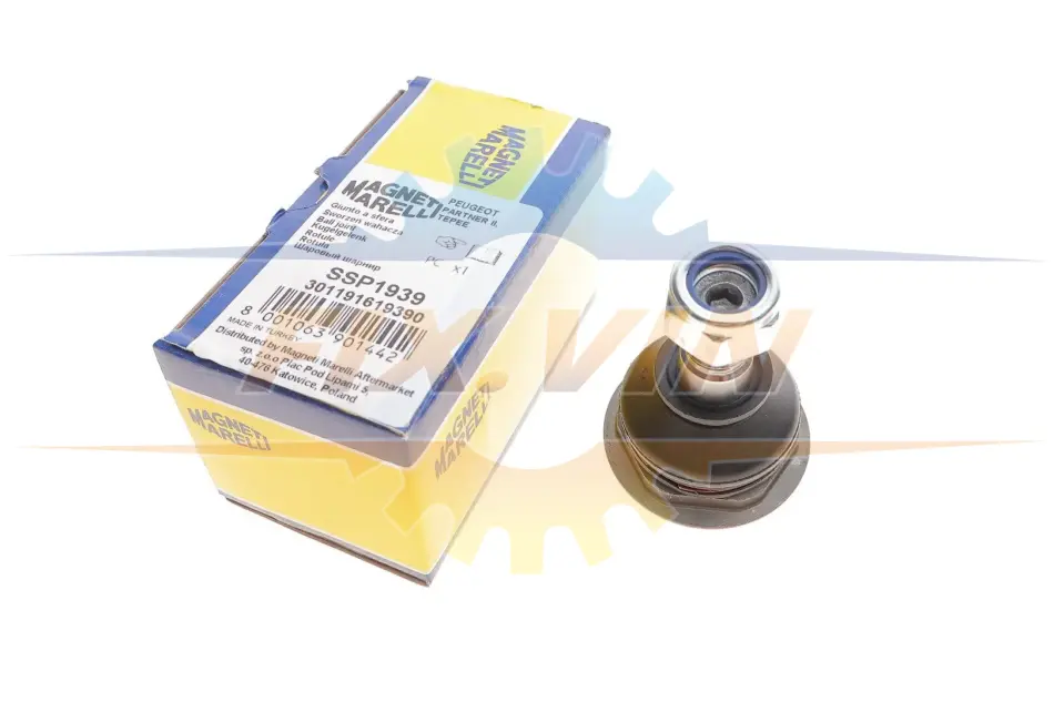 Опора кульова CITROEN BERLINGO, C4, DS4, DS5, PEUGEOT 307 00- перед. міст (Вир-во) MAGNETI MARELLI 301191619390 (фото 1)