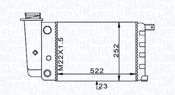 Теплообменник MAGNETI MARELLI 350213101000 (фото 1)