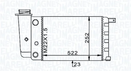 Теплообменник MAGNETI MARELLI 350213101000
