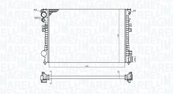 Теплообменник MAGNETI MARELLI 350213102700 (фото 1)