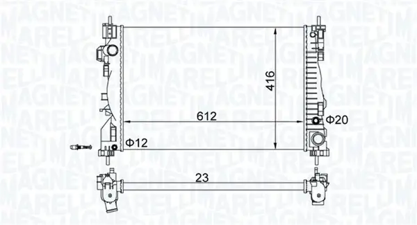 Теплообменник MAGNETI MARELLI 350213129700 (фото 1)
