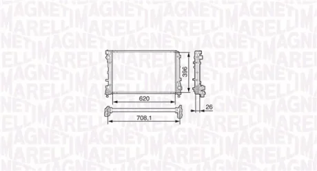 Теплообменник MAGNETI MARELLI 350213131700