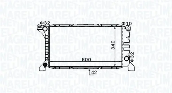 Радіатор MAGNETI MARELLI 350213154200 (фото 1)