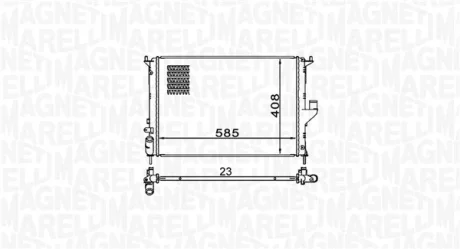 Радіатор системи охолодження MAGNETI MARELLI 350213160900