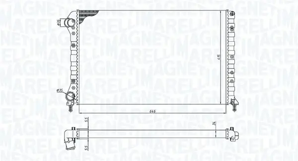 Теплообменник MAGNETI MARELLI 350213179000 (фото 1)