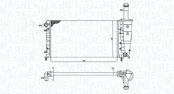 Теплообменник MAGNETI MARELLI 350213196000 (фото 1)