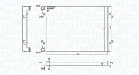 Радіатор MAGNETI MARELLI 350213196100