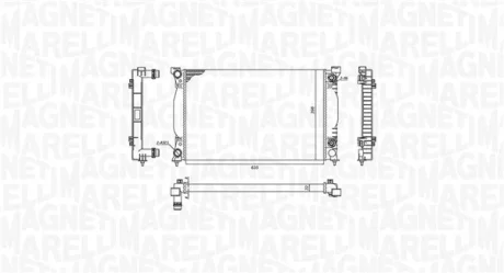 Радіатор AUDI A4 1.8-2.0 AUT 00- MAGNETI MARELLI 350213196600