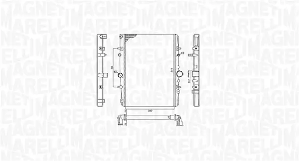 Magneti Marelli Радіатор, система охолодження двигуна MAGNETI MARELLI 350213199400 (фото 1)