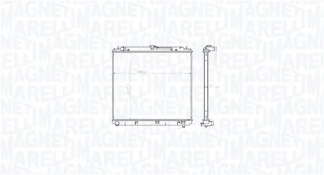 Радіатор двигуна NISSAN NAVARA NP300, PATHFINDER III 2.5D 01.05- MAGNETI MARELLI 350213212800
