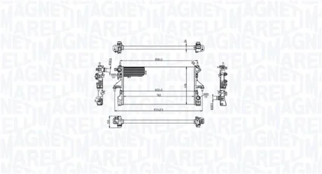 Радіатор двигуна CITROEN JUMPER II PEUGEOT BOXER 2.0D/2.2D 07.15- MAGNETI MARELLI 350213216700