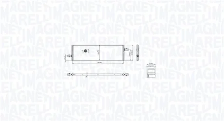 Magneti Marelli Радіатор, система охолодження двигуна MAGNETI MARELLI 350213217100