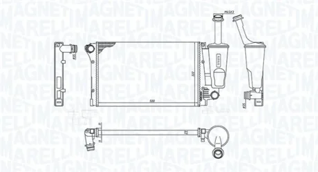 Радиатор. MAGNETI MARELLI 350213381000