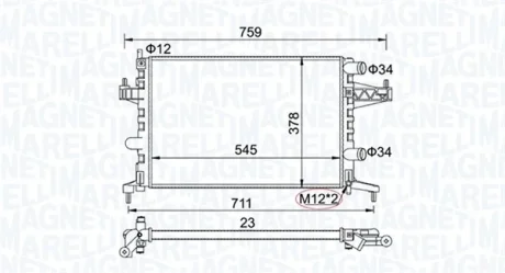 Теплообменник MAGNETI MARELLI 350213829000
