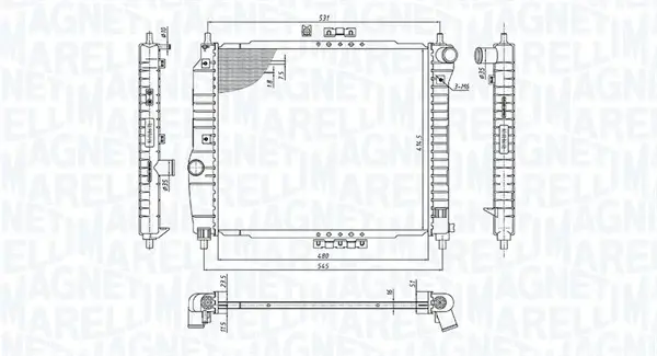 Теплообменник MAGNETI MARELLI 350213891000 (фото 1)