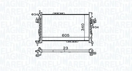 Теплообменник MAGNETI MARELLI 350213977000