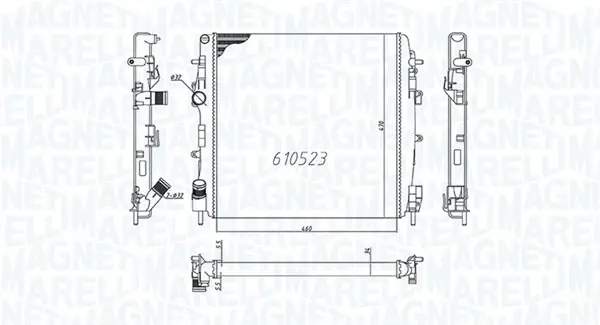 Теплообменник MAGNETI MARELLI 350213995000 (фото 1)