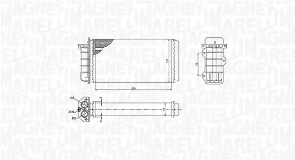 Радіатор печі MAGNETI MARELLI 350218441000 (фото 1)