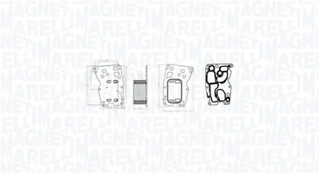 Magneti Marelli Охолоджувач оливи, моторна олива MAGNETI MARELLI 350300000300