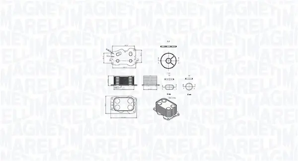 Масляний радіатор MAGNETI MARELLI 350300000900 (фото 1)