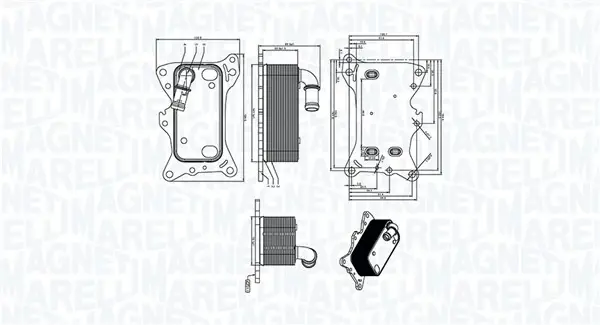 Масляний радіатор MAGNETI MARELLI 350300006300 (фото 1)