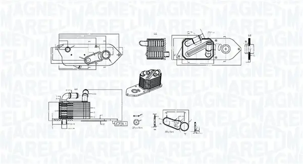 Масляний радіатор MAGNETI MARELLI 350300006800 (фото 1)