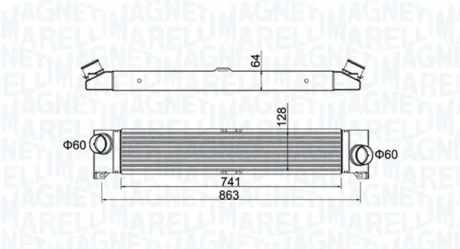 CITROEN Інтеркулер Jumper, Fiat Ducato, Peugeot Boxer 06- MAGNETI MARELLI 351319204230
