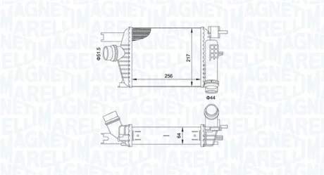 Magneti Marelli Охолоджувач наддувального повітря MAGNETI MARELLI 351319205160