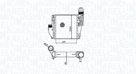 Magneti Marelli Охолоджувач наддувального повітря MAGNETI MARELLI 351319205330