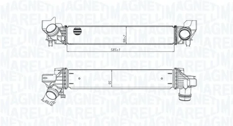 Інтеркулер MINI (F55), (F56), (F57), CLUBMAN (F54), COUNTRYMAN (F60) 1.2/1.5 12.13- MAGNETI MARELLI 351319205450