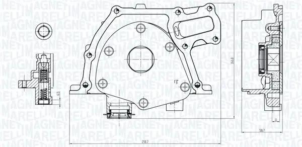 Magneti Marelli Оливний насос MAGNETI MARELLI 351516000017 (фото 1)