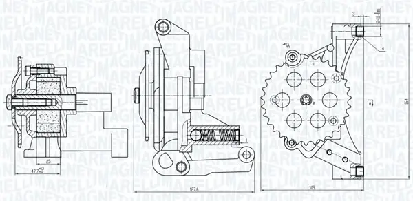 Magneti Marelli Оливний насос MAGNETI MARELLI 351516000032 (фото 1)