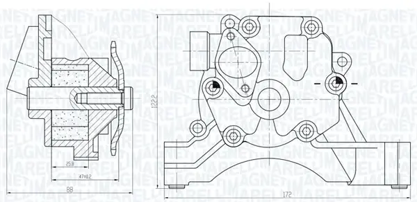 Magneti Marelli Оливний насос MAGNETI MARELLI 351516000033 (фото 1)