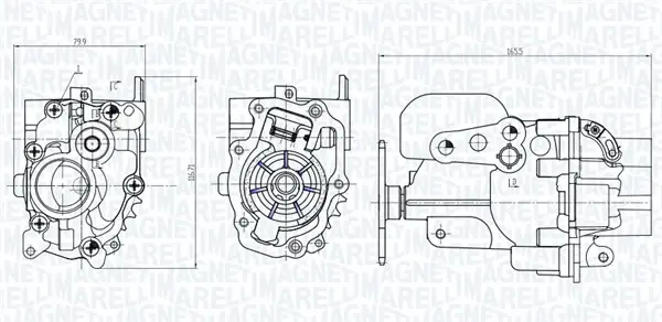 Помпа оливи DB W205 1.6d 180-200BlueTEC MAGNETI MARELLI 351516000055 (фото 1)