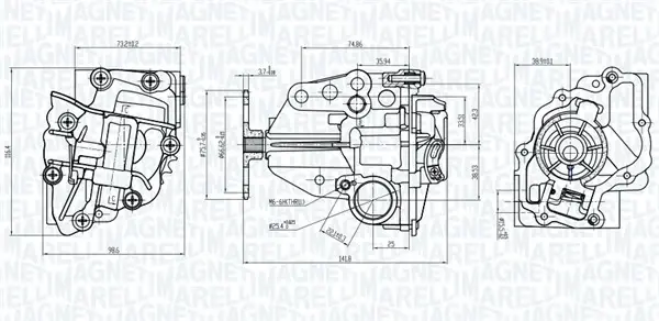 Magneti Marelli Оливний насос MAGNETI MARELLI 351516000056 (фото 1)