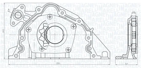 Magneti Marelli Оливний насос MAGNETI MARELLI 351516000067