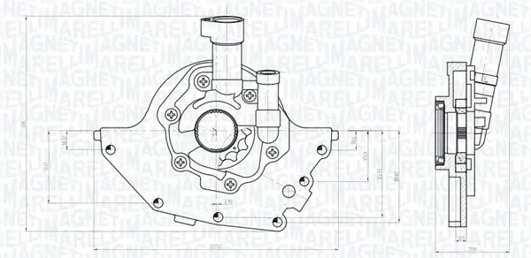FORD Оливний насос FIESTA V 1.3 03-05, KA 1.6 i 01-08, STREET KA 1.6 03-05 MAGNETI MARELLI 351516000097 (фото 1)