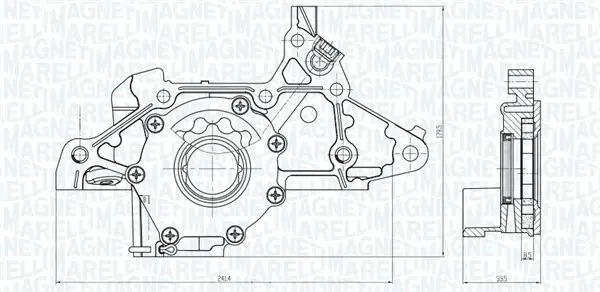 KIA Оливний насос CARENS II 1.6 02- MAGNETI MARELLI 351516000103 (фото 1)