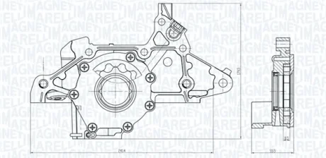 KIA Оливний насос CARENS II 1.6 02- MAGNETI MARELLI 351516000103