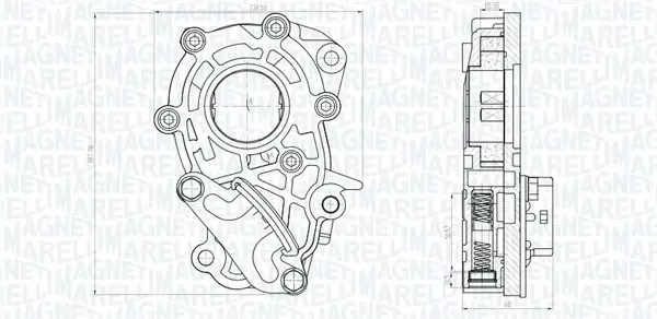 OPEL Оливний насос INSIGNIA A 08-, VECTRA C 05-, CADILLAC, SAAB MAGNETI MARELLI 351516000106 (фото 1)
