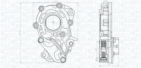 OPEL Оливний насос INSIGNIA A 08-, VECTRA C 05-, CADILLAC, SAAB MAGNETI MARELLI 351516000106