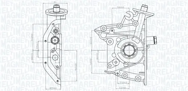 HYUNDAI Оливний насос ACCENT I 94-, ACCENT II 00- MAGNETI MARELLI 351516000113 (фото 1)