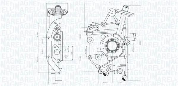 HYUNDAI Оливний насос ACCENT II 00-, ACCENT III 05-, ELANTRA III 00-, GETZ 05-, KIA MAGNETI MARELLI 351516000114 (фото 1)